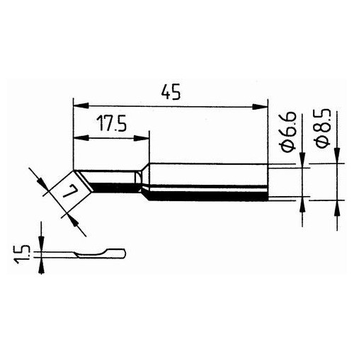 832BDLF-накрайник за поялник 1.0mm безоловен (ID: 8053540)