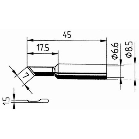 832BDLF-накрайник за поялник 1.0mm безоловен (ID: 8053540)