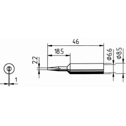 832CDLF-накрайник за поялник 2.2mm безоловен (ID: 8053541)