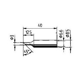 832TDLF накрайник за поялник 3,0mm безоловен (ID: 8053547)