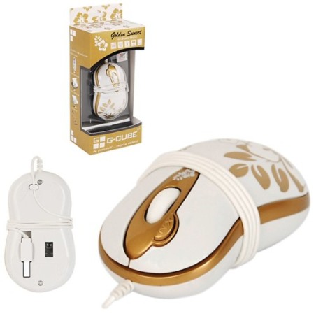 Мишка бяла+златно GLA-6SR (ID: 321269)