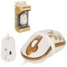 Мишка бяла+златно GLA-6SR (ID: 321269)
