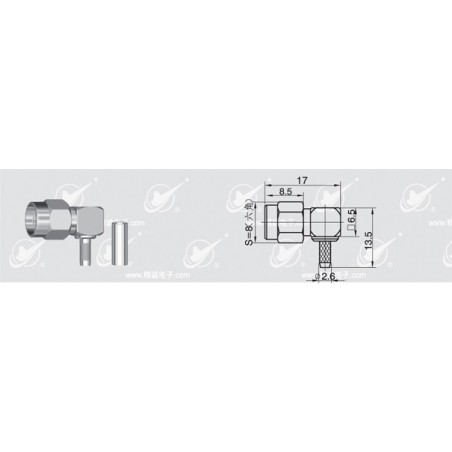 SMA конектор JC3.650.042 (ID: 861001)