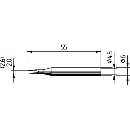 162KD - накрайник за поялник 2.6mm (ID: 8053326)