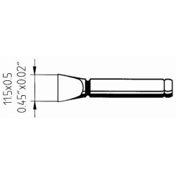 802DS - накрайник за поялник 0,5x11.5mm (ID: 8055528)