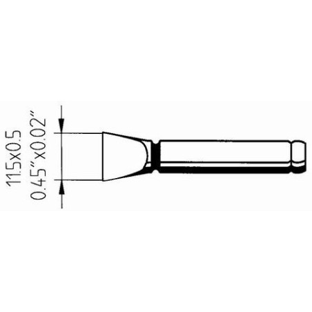 802DS - накрайник за поялник 0,5x11.5mm (ID: 8055528)
