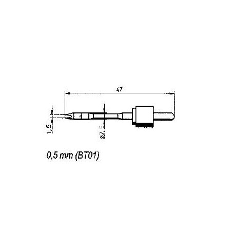 B062ED -накрайник за поялник (моб.) 1.5mm (ID: 8060945)
