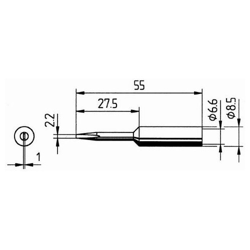832KD -накрайник за поялник 2.2mm (ID: 8010051)