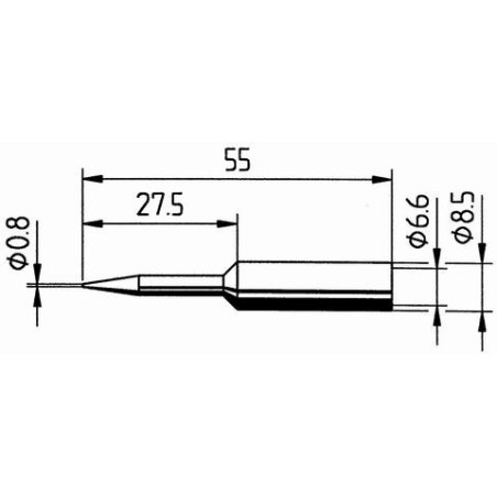 832SD -накрайник за поялник ф0.8mm (ID: 8010058)