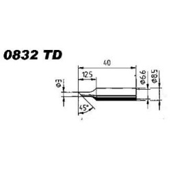832TD - накрайник за поялник ф3.0mm скосена (ID: 8060935)