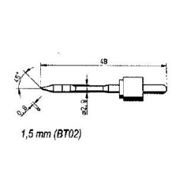 B062CD -накрайник за поялник (моб.) 1.0mm (ID: 8060944)