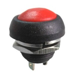 PBS33B -1A 250VAC OFF-(ON) червен ключ Jietong (ID: 91242)