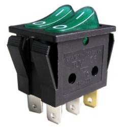 IRS2101-3C-15A 250VAC ON-OFF светещ ключ Jietong (ID: 91300)