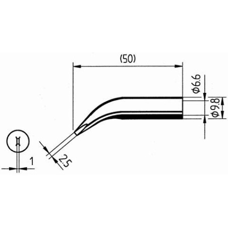 832WD -накрайник за поялник 2.5mm (ID: 8010111)