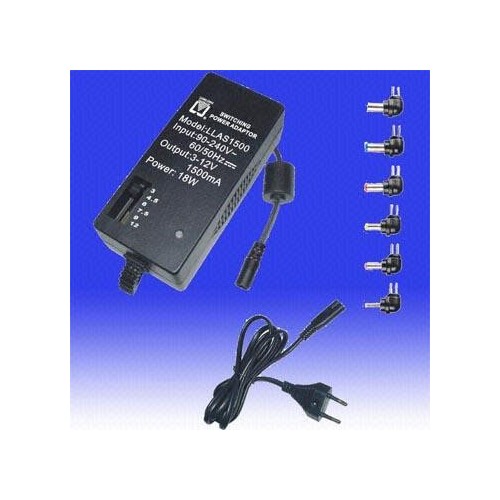 LLAS1500 имп.адаптор 3-12V 1500mA 18W (ID: 211193)