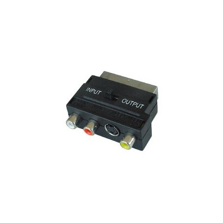 HS-2226 преход SCART-3RCA +sVHS с превключвател (ID: 91514)